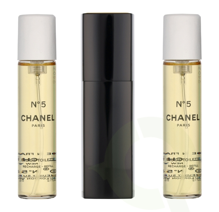 Chanel No 5 Giftset 60 ml 2x Edt Spray Refill 20Ml/1x Edt Spray 20Ml- Twist and Spray - Purse Spray i gruppen SKØNHED & HELSE / Gaveæske / Gaveæske til hende hos TP E-commerce Nordic AB (C69363)