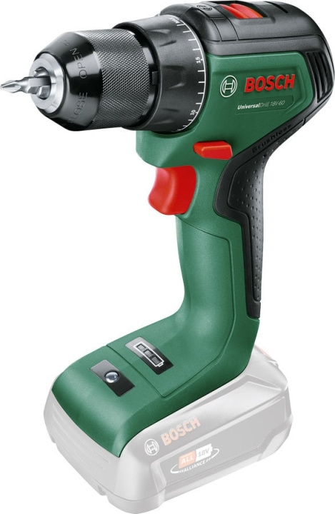 Bosch UniversalDrill 18V-60 Solo akku-boremaskine, uden batteri i gruppen HJEM, HUS & HAVE / Værktøj / Boremaskiner hos TP E-commerce Nordic AB (C69502)