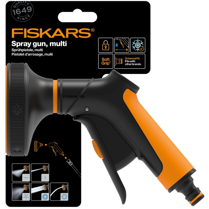 Fiskars Sprinklerpistol multifunktion. front tr i gruppen HJEM, HUS & HAVE / Have og gårdhave / Haveværktøjer hos TP E-commerce Nordic AB (C69557)