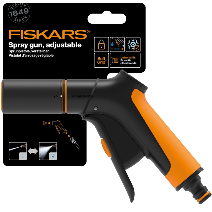 Fiskars Strålpistol justerbar. front trigger i gruppen HJEM, HUS & HAVE / Have og gårdhave / Haveværktøjer hos TP E-commerce Nordic AB (C69559)