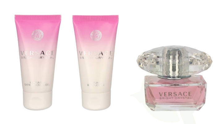 Versace Bright Crystal Giftset 150 ml Edt Spray 50ml/Shower Gel 50ml/Body Lotion 50ml i gruppen SKØNHED & HELSE / Gaveæske / Gaveæske til hende hos TP E-commerce Nordic AB (C69642)