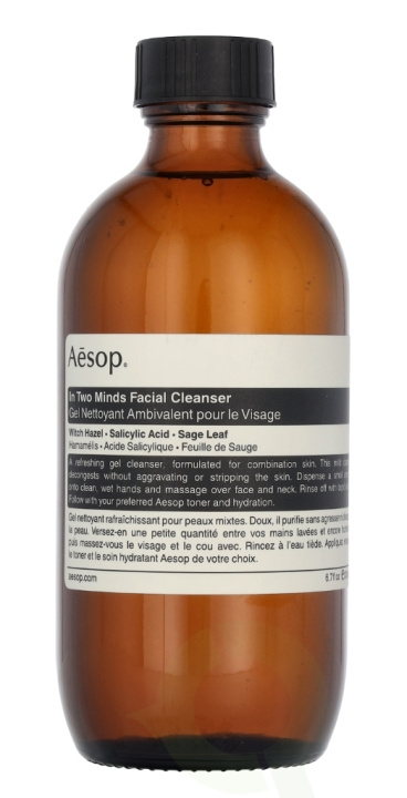 AESOP In Two Minds Facial Cleanser 200 ml i gruppen SKØNHED & HELSE / Hudpleje / Ansigt / Rengøring hos TP E-commerce Nordic AB (C69651)