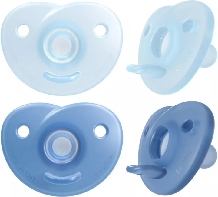 Philips Avent SCF099/21 Soothie-sutter, 0 - 6 måneder, 2 stk, blå i gruppen LEGETØJ, BØRN & BABY / Pleje, sundhed og hygiejne / Sutter & Tandringe hos TP E-commerce Nordic AB (C69739)