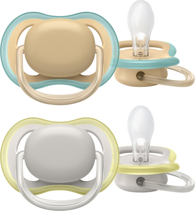 Philips Avent SCF085/15 Ultra Air-sutter 0-6 måneder, 2 stk, beige i gruppen LEGETØJ, BØRN & BABY / Pleje, sundhed og hygiejne / Sutter & Tandringe hos TP E-commerce Nordic AB (C69758)