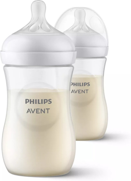 Philips Avent SCY903/02 Natural Response-sutteflaske, 260 ml, 2 stk i gruppen LEGETØJ, BØRN & BABY / Pleje, sundhed og hygiejne / Sutter & Tandringe hos TP E-commerce Nordic AB (C69777)