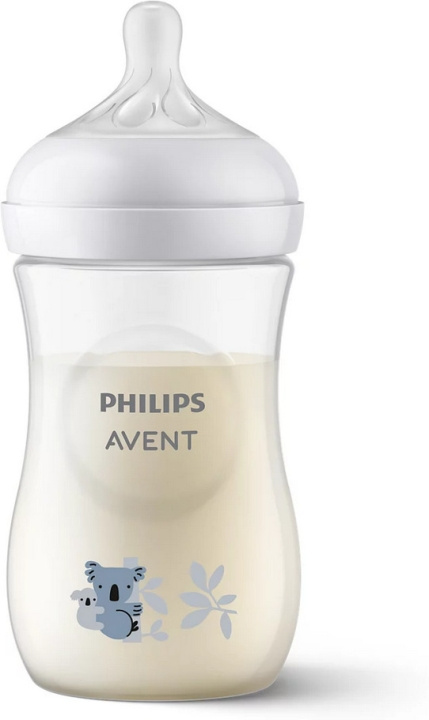 Philips Avent SCY903/67 Natural Response sutteflaske, 260 ml, koala i gruppen LEGETØJ, BØRN & BABY / Pleje, sundhed og hygiejne / Sutter & Tandringe hos TP E-commerce Nordic AB (C69780)