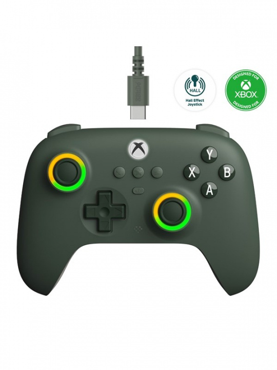 8Bitdo Ultimate C Wired kablet spilcontroller, mørkegrøn, Xbox i gruppen HJEMMEELEKTRONIK / Spilkonsoller og tilbehør / Xbox Series X hos TP E-commerce Nordic AB (C69847)