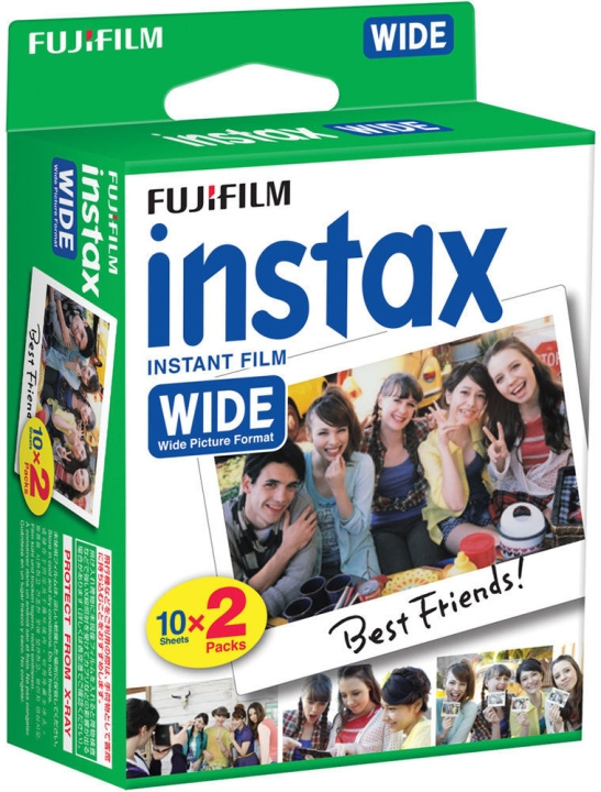 Fujifilm Instax Wide dobbeltpakke instant film, 20 fotos i gruppen HJEMMEELEKTRONIK / Foto og video / Fotografi udstyr / Andet hos TP E-commerce Nordic AB (C69912)