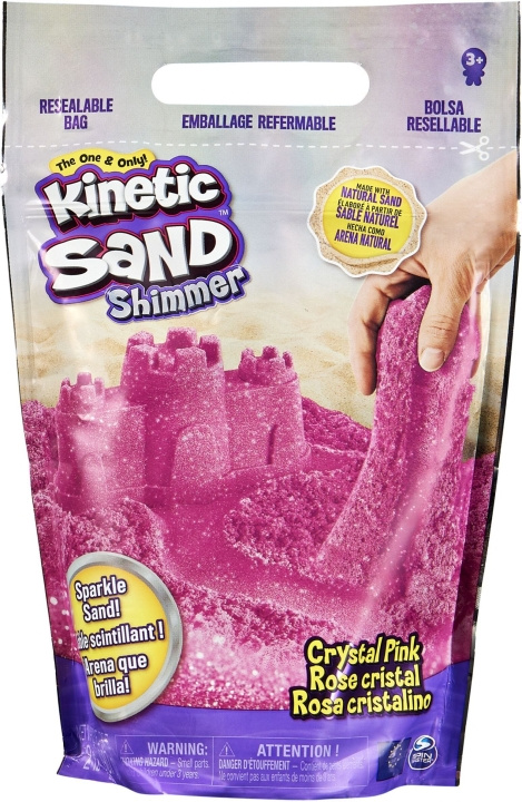 Kinetic Sand Glitter Pink kunstigt sand i gruppen LEGETØJ, BØRN & BABY / Legetøj / Lege ler, lege sand og tilbehør hos TP E-commerce Nordic AB (C69932)