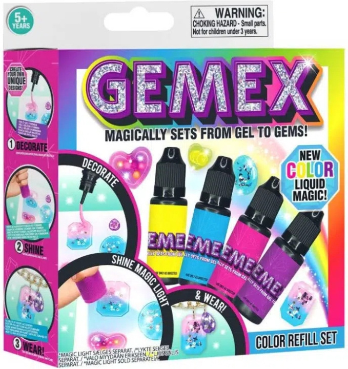 Gemex Color Gel - refill med farvet gel, 4 x 10 g i gruppen LEGETØJ, BØRN & BABY / Legetøj / Hobbyartikler hos TP E-commerce Nordic AB (C69939)