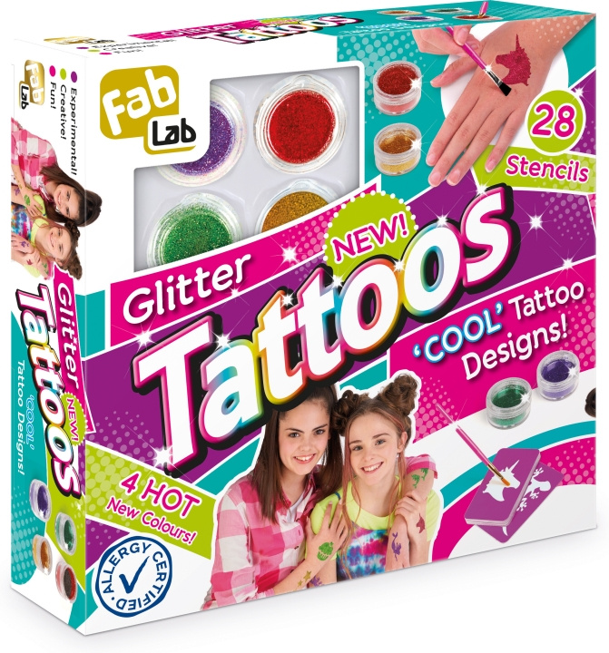 FabLab Glitter Tattoos tatoveringssæt i gruppen LEGETØJ, BØRN & BABY / Legetøj / Hobbyartikler hos TP E-commerce Nordic AB (C69961)