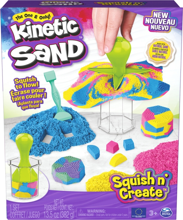 Kinetic Sand Squish N\' Create Magisk sand-sæt i gruppen LEGETØJ, BØRN & BABY / Legetøj / Lege ler, lege sand og tilbehør hos TP E-commerce Nordic AB (C69970)