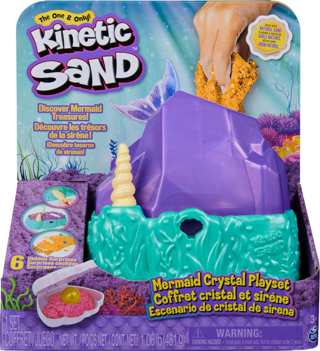 Kinetic Sand Havfrue krystal magisk sand sæt i gruppen LEGETØJ, BØRN & BABY / Legetøj / Lege ler, lege sand og tilbehør hos TP E-commerce Nordic AB (C69971)