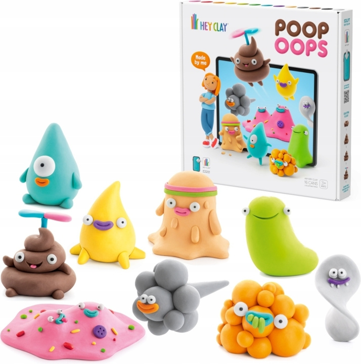 Hey Clay modellervoks, Poop Oops i gruppen LEGETØJ, BØRN & BABY / Legetøj / Hobbyartikler hos TP E-commerce Nordic AB (C69995)