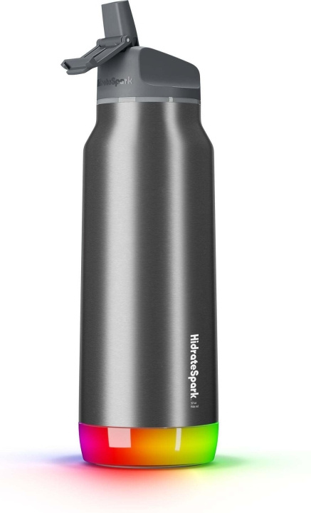 HidrateSpark PRO Water bottle, 0,95 L, sølv i gruppen SPORT, FRITID & HOBBY / Friluftsliv / Termokander & vandflasker hos TP E-commerce Nordic AB (C70131)