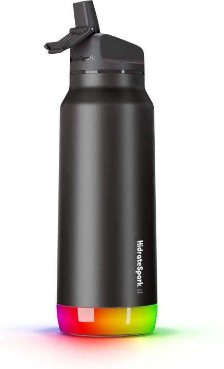 HidrateSpark PRO Water bottle, 0,95 L, sort i gruppen SPORT, FRITID & HOBBY / Friluftsliv / Termokander & vandflasker hos TP E-commerce Nordic AB (C70132)