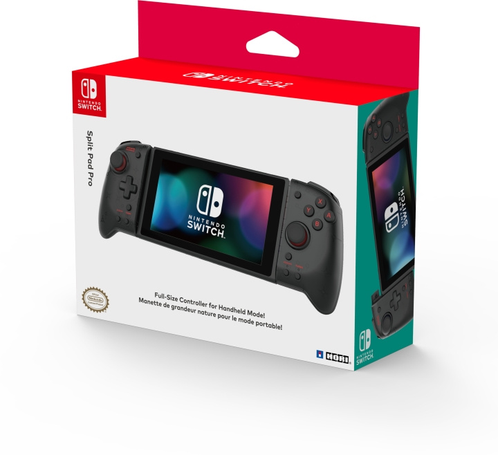 HORI Split Pad Pro Black spilcontroller, Switch / Switch OLED i gruppen HJEMMEELEKTRONIK / Spilkonsoller og tilbehør / Nintendo Switch / Tilbehør hos TP E-commerce Nordic AB (C70151)