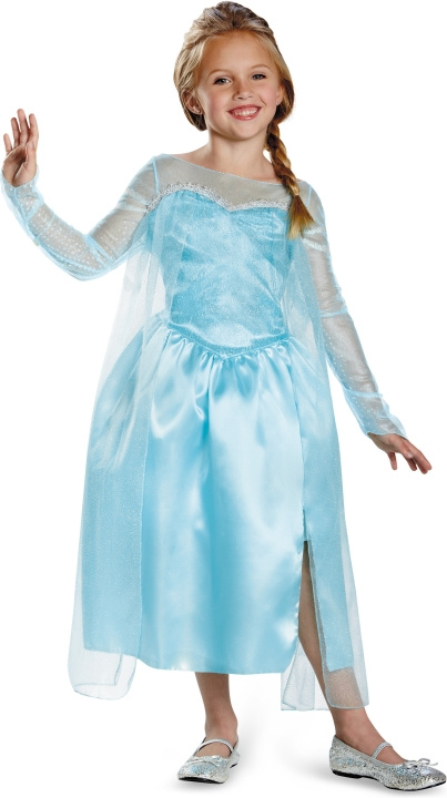 Disguise Frozen Elsa Classic kostume, 5-6 år, 99-123 cm i gruppen LEGETØJ, BØRN & BABY / Legetøj / Udklædning hos TP E-commerce Nordic AB (C70165)