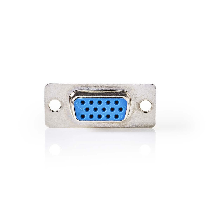 Nedis Seriel adapter | Adapter | VGA Hun | VGA Han | Nikkelplateret | Metal | Konvolut i gruppen COMPUTERTILBEHØR / Kabler og adaptere / VGA / Adaptere hos TP E-commerce Nordic AB (C70210)