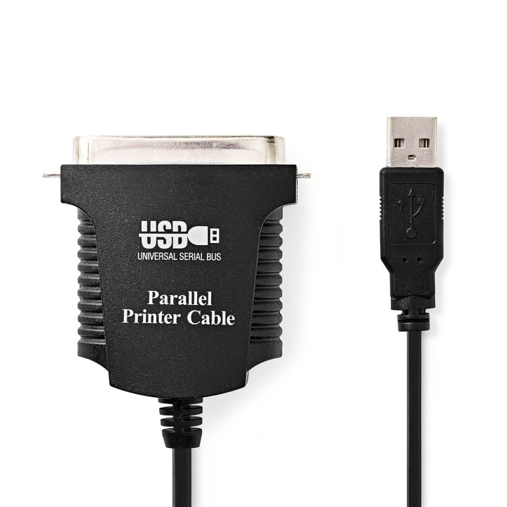 Nedis Parallel kabel | USB-A Han | Centronics 36-Pin Han | Nikkelplateret | 2.00 m | Runde | PVC | Konvolut i gruppen COMPUTERTILBEHØR / Kabler og adaptere / Øvrige computer kabler hos TP E-commerce Nordic AB (C70211)