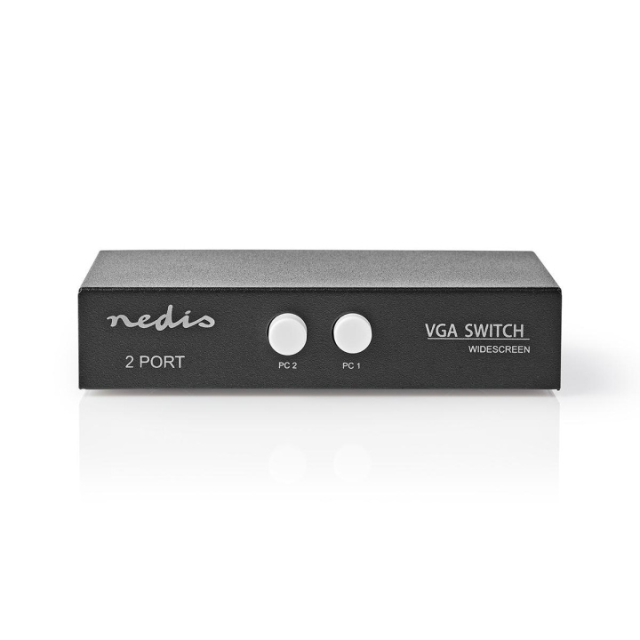 Nedis VGA switch | 2-Port port(s) | Maksimal opløsning: 2560x1600 | 500 mHz i gruppen COMPUTERTILBEHØR / Kabler og adaptere / VGA / Adaptere hos TP E-commerce Nordic AB (C70215)