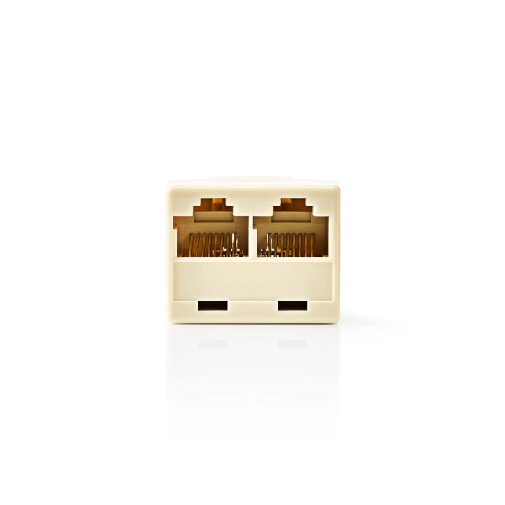 Nedis Telecom Network Splitter | RJ45 Hun | 2x RJ45 Female | Nikkelplateret | Elfenben | PVC | Box i gruppen HJEMMEELEKTRONIK / Lyd & billede / Fast telefoni / Bord og vægtelefoner hos TP E-commerce Nordic AB (C70217)