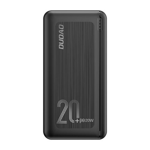 Dudao K12PQ+ powerbank 20000mAh 20Watt black i gruppen SMARTPHONES & TABLETS / Opladere og kabler / Powerbanks hos TP E-commerce Nordic AB (C70284)