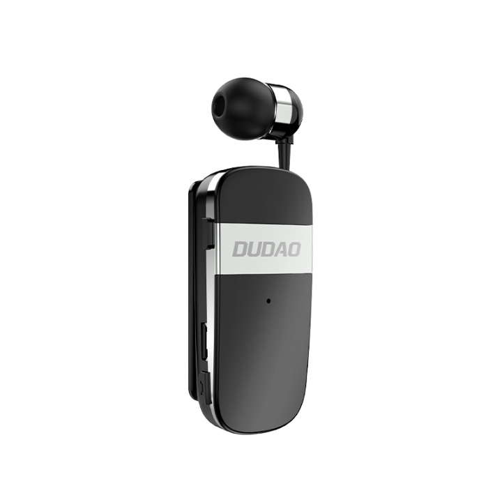 Dudao GU9 Extendable Wiring Bluetooth Earphone Black i gruppen HJEMMEELEKTRONIK / Lyd & billede / Hovedtelefoner & Tilbehør / Hovedtelefoner hos TP E-commerce Nordic AB (C70293)