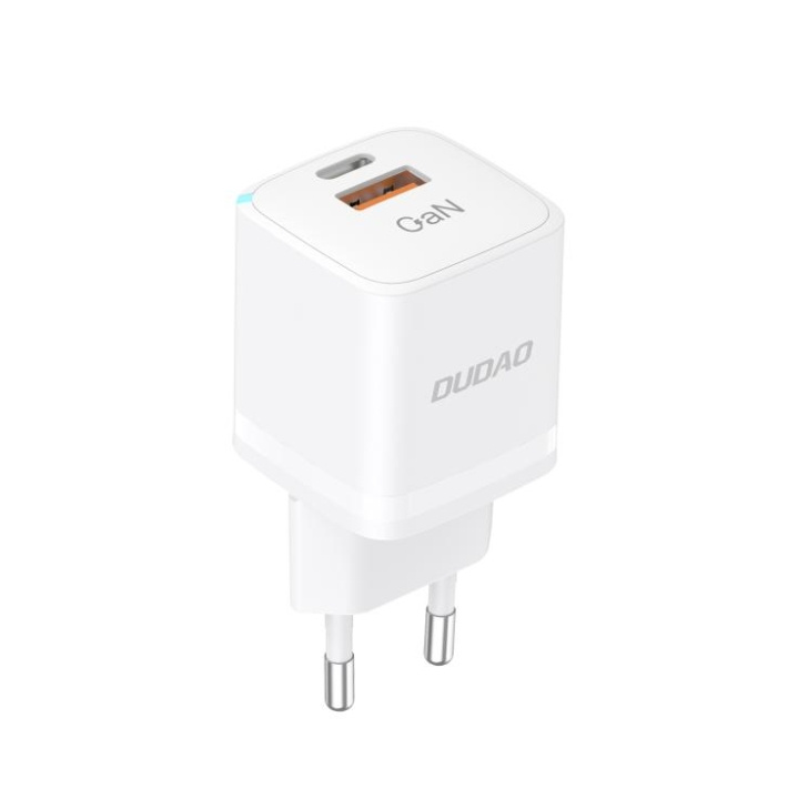 Dudao A13Pro Adapter 33Watt GaN 1xUSB-C + 1xUSB-A i gruppen SMARTPHONES & TABLETS / Opladere og kabler / Vægoplader / Væg oplader Type C hos TP E-commerce Nordic AB (C70302)