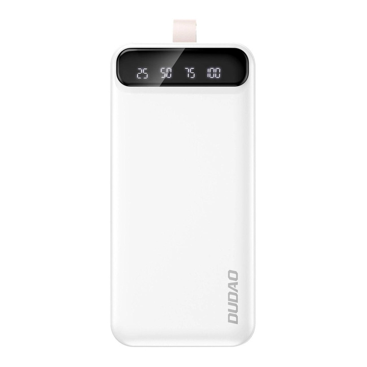 Dudao K8S+ 30000mAh powerbank White i gruppen SMARTPHONES & TABLETS / Opladere og kabler / Powerbanks hos TP E-commerce Nordic AB (C70328)