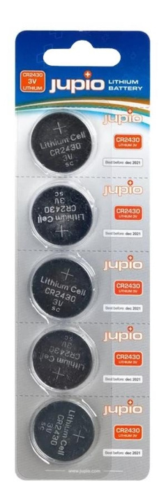 Jupio Battery x CR2430, Li (pack of 5) i gruppen HJEMMEELEKTRONIK / Batterier og opladere / Batterier / Knapcelle hos TP E-commerce Nordic AB (C70443)