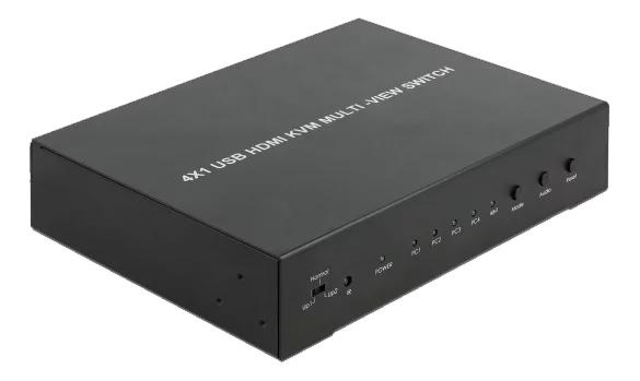 DeLOCK KVM 4 in 1 Multiview Switch 4 x HDMI with USB 2.0 i gruppen COMPUTERTILBEHØR / Kabler og adaptere / HDMI / VGA / DVI switche hos TP E-commerce Nordic AB (C70469)