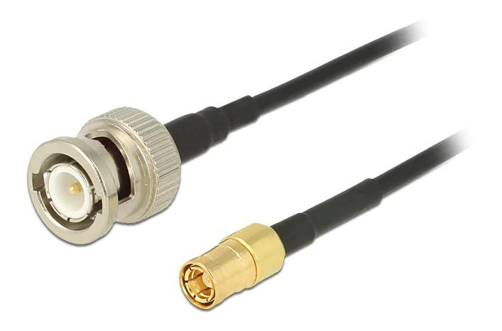 DeLOCK Antenna Cable BNC Plug > SMB Plug RG-174 1 m i gruppen HJEMMEELEKTRONIK / Kabler og adaptere / Antennekabler og tilbehør / Antenne kabler hos TP E-commerce Nordic AB (C70474)