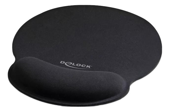 DeLOCK Ergonomic Mouse pad with Wrist Rest black 252 x 227 mm i gruppen COMPUTERTILBEHØR / Mus og tastatur / Håndledsstøtte hos TP E-commerce Nordic AB (C70475)