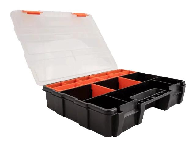 DeLOCK Sorting box, 21 compartments 290 x 220 x 60 mm orange, black i gruppen HJEM, HUS & HAVE / Værktøj / Øvrigt værktøjer og tilbehør hos TP E-commerce Nordic AB (C70491)