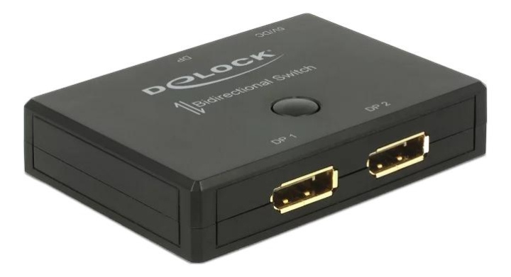 DeLOCK DisplayPort 2 - 1 Switch bidirectional 4K 60 Hz i gruppen COMPUTERTILBEHØR / Kabler og adaptere / DisplayPort / Adaptere hos TP E-commerce Nordic AB (C70495)