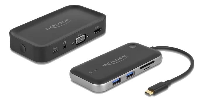 DeLOCK Wireless Display USB Type-C Adapter Full HD - HDMI + VGA i gruppen COMPUTERTILBEHØR / Computer Tilbehør / USB-hubs hos TP E-commerce Nordic AB (C70504)