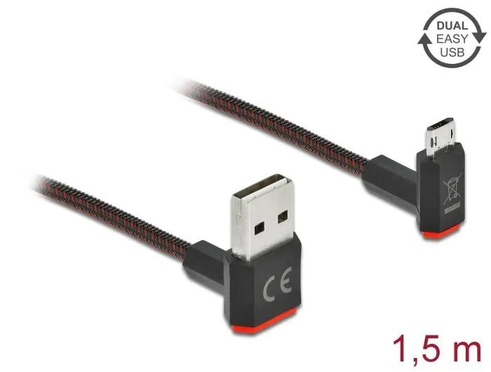 DeLOCK EASY-USB 2.0 Cable Type-A male to EASY-USB Type Micro-B male i gruppen COMPUTERTILBEHØR / Kabler og adaptere / USB / USB-A / Kabler hos TP E-commerce Nordic AB (C70511)