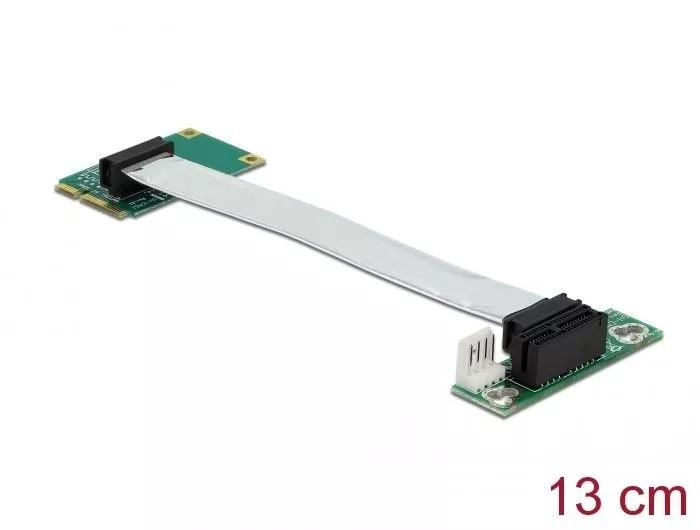 DeLOCK Riser Card Mini PCI Express > PCI Express x1 left insertion i gruppen COMPUTERTILBEHØR / Netværk / Netværkskort / PCI Express hos TP E-commerce Nordic AB (C70515)