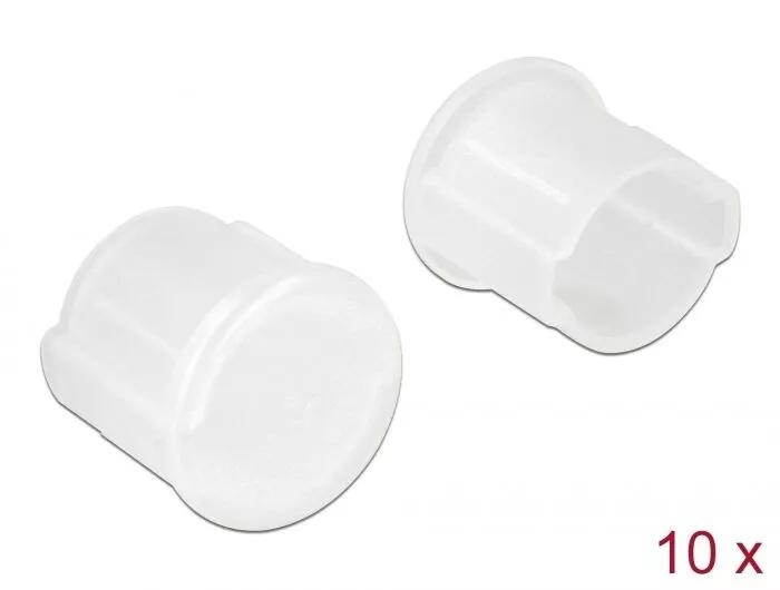 DeLOCK Dust Cover for BNC female 10 pieces transparent i gruppen HJEMMEELEKTRONIK / Kabler og adaptere / Antennekabler og tilbehør / Tilbehør hos TP E-commerce Nordic AB (C70547)