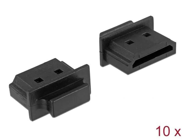 DeLOCK Dust Cover for HDMI-A female with grip 10 pieces black i gruppen HJEMMEELEKTRONIK / Kabler og adaptere / HDMI / Adaptere hos TP E-commerce Nordic AB (C70549)