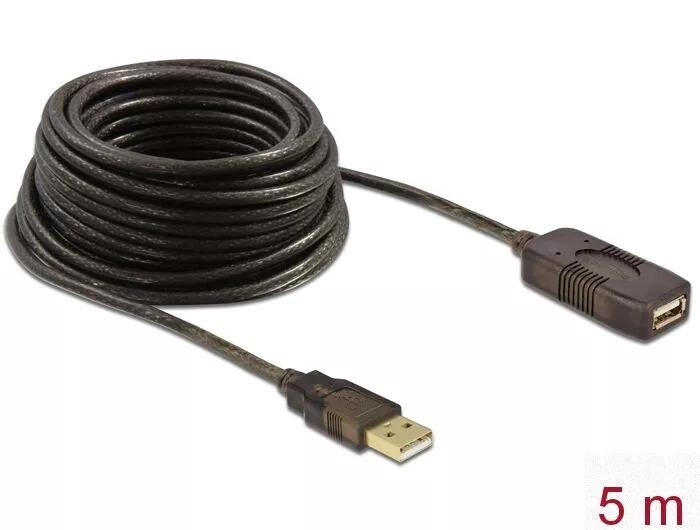 DeLOCK Cable USB 2.0 Extension, active 5 m i gruppen COMPUTERTILBEHØR / Kabler og adaptere / USB / USB-A / Kabler hos TP E-commerce Nordic AB (C70550)