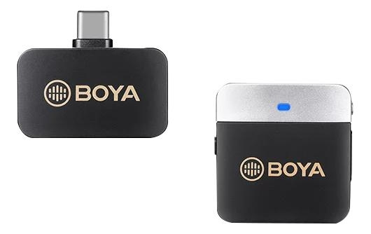 BOYA Ultracompact 2.4GHz Dual-Channel Wireless Microphone System i gruppen COMPUTERTILBEHØR / Computer Tilbehør / Mikrofoner hos TP E-commerce Nordic AB (C70562)