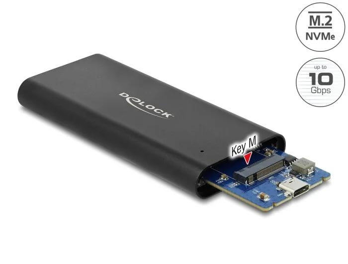 DeLOCK External Enclosure for M.2 NVMe PCIe SSD with SuperSpeed USB i gruppen COMPUTERTILBEHØR / Computer Tilbehør / Harddisk kabinetter / 2,5 hos TP E-commerce Nordic AB (C70577)