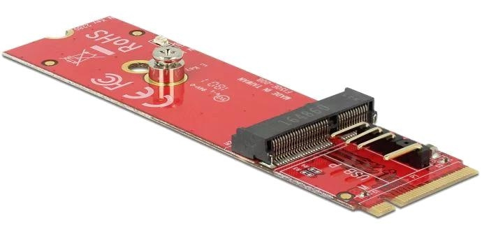 DeLOCK Converter M.2 KeyM male>M.2 Key E slot USB PCIe modules i gruppen COMPUTERTILBEHØR / Computerkomponenter / Harddiske / Adaptere og tilbehør hos TP E-commerce Nordic AB (C70613)