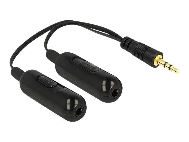 DeLOCK Adapt. Cable audio splitter jack ma 3.5 mm 2xstereo fe 3.5mm i gruppen HJEMMEELEKTRONIK / Kabler og adaptere / Audio Analog / Adaptere hos TP E-commerce Nordic AB (C70635)