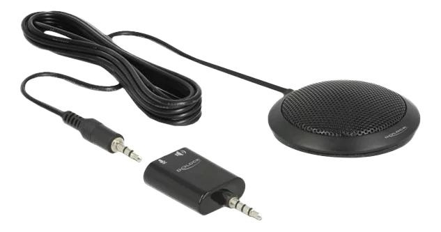 DeLOCK Condenser Table Mic omnidirectional conf 3.5mm stereo jack i gruppen COMPUTERTILBEHØR / Computer Tilbehør / Mikrofoner hos TP E-commerce Nordic AB (C70638)