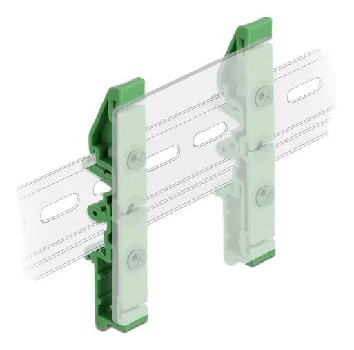 DeLOCK DIN rail clip for PCB 85 mm 4 pieces i gruppen COMPUTERTILBEHØR / Computer Tilbehør / Andet hos TP E-commerce Nordic AB (C70646)