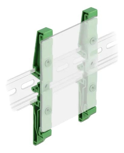 DeLOCK DIN rail clip for PCB 115 mm 4 pieces i gruppen COMPUTERTILBEHØR / Computer Tilbehør / Andet hos TP E-commerce Nordic AB (C70647)