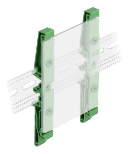 DeLOCK DIN rail clip for PCB 122 mm 4 pieces i gruppen COMPUTERTILBEHØR / Computer Tilbehør / Andet hos TP E-commerce Nordic AB (C70648)